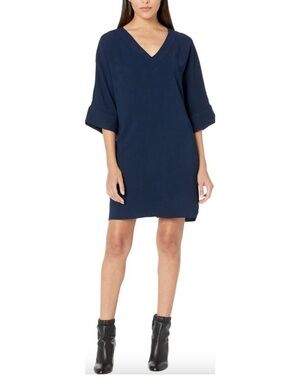 Trina Turk Dellia Dress Chic V-neckline Relaxed Dolman Sleeves